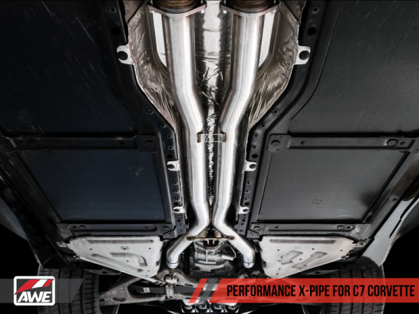 AWE Tuning 14-19 Chevy Corvette C7 Z06 ZR1 (w o AFM) Touring Edition Axle-Back Exhaust w Chrome Tips on Sale