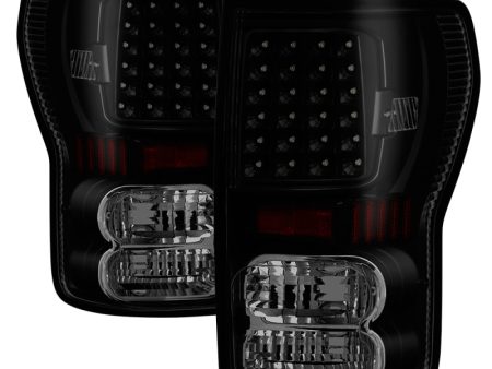 Xtune Toyota Tundra 07-13 LED Tail Lights Black Smoke ALT-ON-TTU07-LED-BSM For Cheap