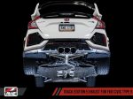 AWE Tuning 2017+ Honda Civic Type R Track Edition Exhaust w Front Pipe & Triple Diamond Black Tips Cheap