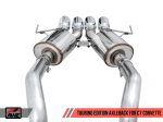 AWE Tuning 14-19 Chevy Corvette C7 Z06 ZR1 (w o AFM) Touring Edition Axle-Back Exhaust w Chrome Tips on Sale