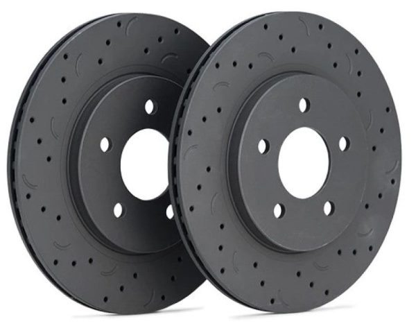 Hawk Talon 18-20 Jeep Wrangler Drilled And Slotted Front Brake Rotor Set Discount