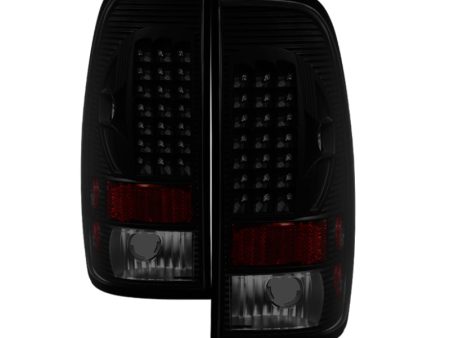 Xtune Ford F250 350 450 550 Super Duty 99-07 LED Tail Lights Black Smoke ALT-ON-FF15097-LED-BSM Online now