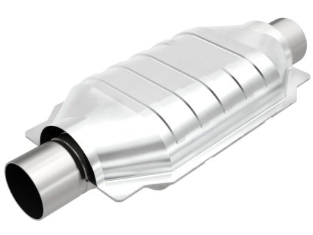 MagnaFlow Conv Universal-Fit 2.25in Inlet Outlet Center Center Oval 12in Body 7in Width Online Sale