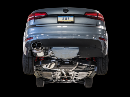 AWE Tuning 09-14 Volkswagen Jetta Mk6 1.4T Touring Edition Exhaust - Chrome Silver Tips Cheap