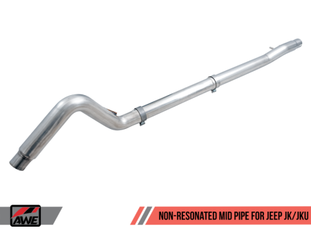 AWE Tuning 07-18 Jeep Wrangler JK JKU 3.6L Non-Resonated Mid Pipe Sale